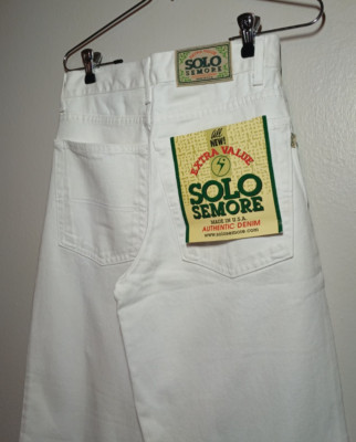 Vintage Solo Semore Jeans Baggy Skater 90s Y2K USA Logo BRAND NEW OG Size 28
