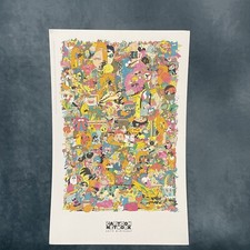 Cartoon Network 20th Birthday Poster From 2012 New original 11x17 50 %Off BLack
