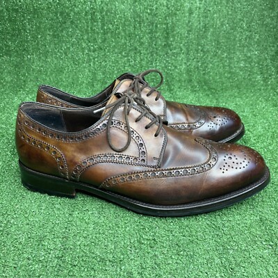 Magnanni Mens 9.5 M Luis Derby Brown Leather Wingtip Brogue‎ Oxfords Medallion Magnanni Mens 9.5 M Luis Derby Brown Leather Wingtip Brogue  main image 3