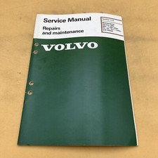 1984 Original 7,500 Mile Volvo Service Manual Section 1(17) Repair & Maint. 