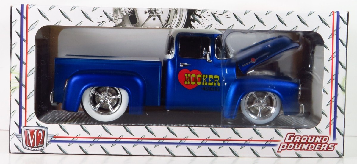 M2 Machines Ground Pounders 1956 Ford 56 F-100 Pickup Truck Hooker