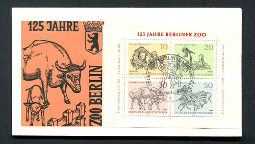 Germany - Berlin : Berlin Zoo First Day Cover from 1969 - CTO