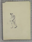 Old Drawing Studio Portrait Policeman Sketch By Gaetano Pancaldi P28.10