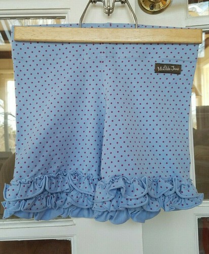 Short Matilda Jane Tall Tales - Fille, Taille 8, Bleu à Pois (neuf Avec étiquettes)