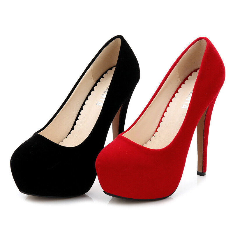 Women's Platform Pumps Stiletto High Heels Shoes