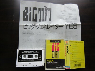 Yes Big Generator Japan Cassette Tape in 1987 PKG-3271 Jon