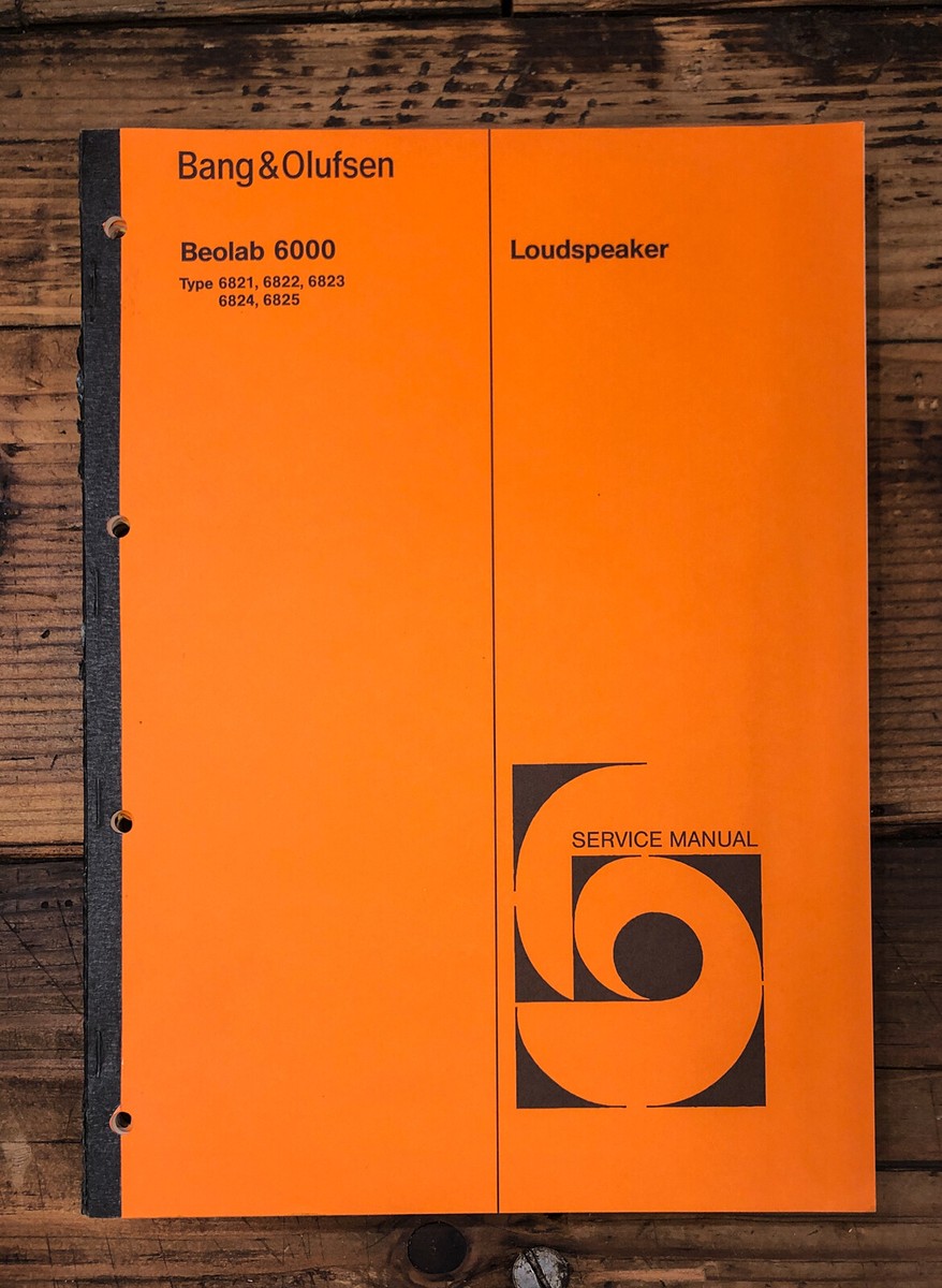 Bang Olufsen B&O BeoLab 6000 Speaker Service Manual Bang Olufsen B&O BeoLab 6000 Speaker Service Manual