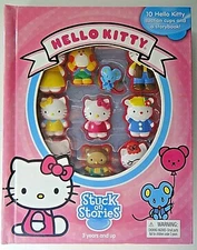 Hello Kitty, Stuck on Stories "Storybook + 10 Characters" (2013 Phidal) New