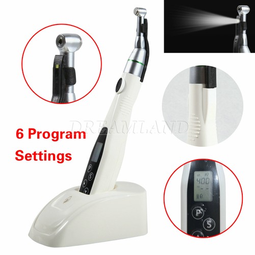 Dentale LED Cordless Endo Motor Endodontico 16:1 Contrangolo Reciprocating - Foto 9 di 13