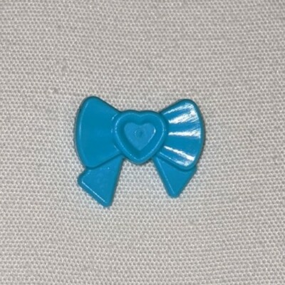 Lego Medium Azure Friends Heart Bow Tie with pin Minifigure Accessory Piece  Part