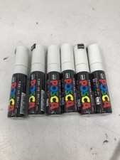 Mitsubishi Uni Posca PC-8K Bold Marker White Qty:6