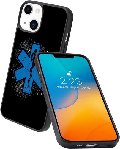 For iPhone SE XS XR Max 5 6 7 8 Plus Emergency medical services Hard Black Cover - Picture 18 of 25