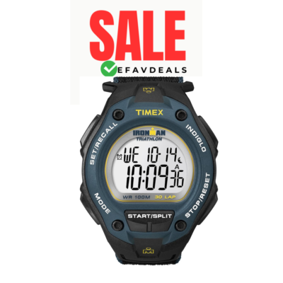 Timex Men's T5K413 Ironman Triathlon Classic 30 Oversized Black