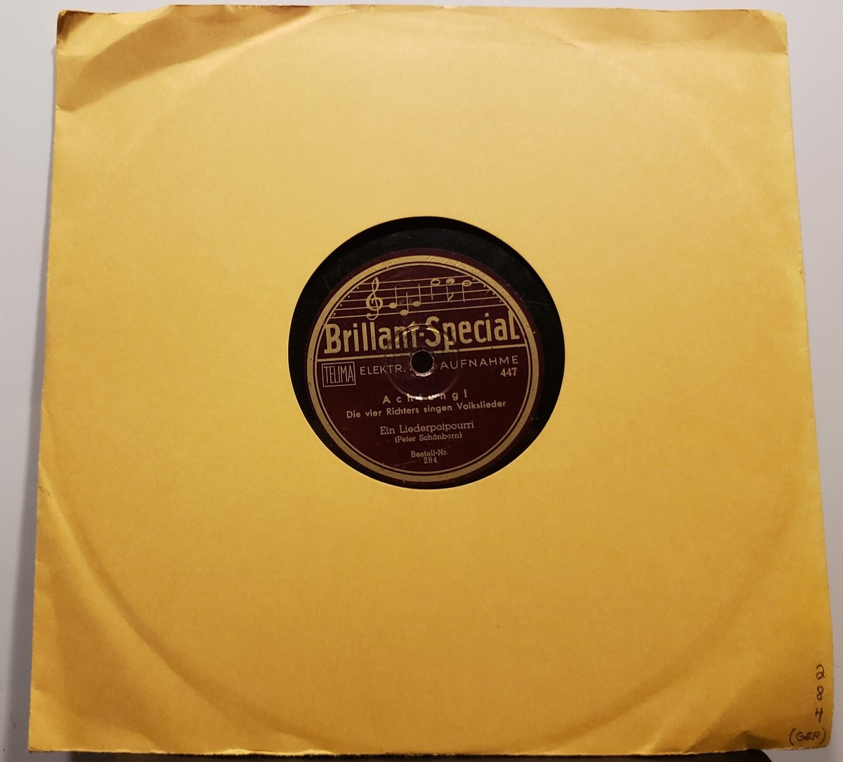 78RPM Die vier Richters - Achtung, Liederpotpourri / Traum von