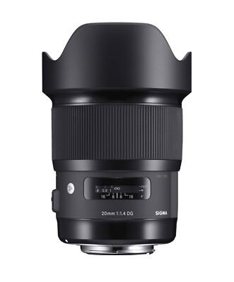 Sigma Art 20mm F/1.4 DG HSM Full Frame Lens for Nikon F
