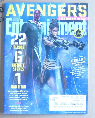 ENTERTAINMENT WEEKLY AVENGERS INFINITY WAR Vision cover March 16/23 ...