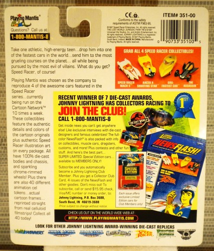 Johnny Lightning 1997 Real Wheels Series Speed Racer Mach Gogogo Mach 5 fundido a presión - Imagen 4 de 4