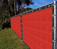 Ifenceview 8'x3'-8'x50' Red Fence Privacy Screen Panel Mesh Net Yard Pergola