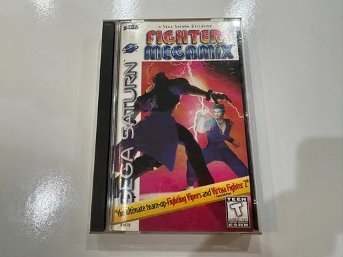 Fighters Megamix (Sega Saturn, 1997) CIB Complete w Manual & Reg Card N MINT