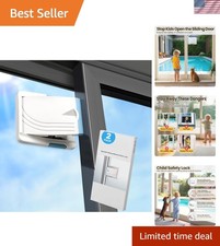 Sliding Door Lock 2 Pack, Prevent children from opening sliding doors, slidin...