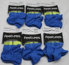 Feetures 6 Pairs LOT UNISEX Elite Ultra Light No Show NEW FREE SHIPPING REDUCED