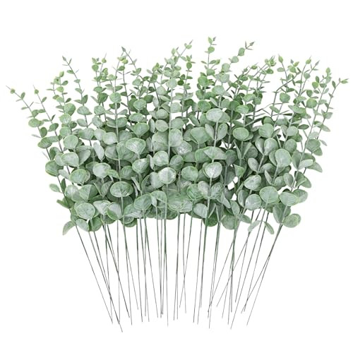 36pcs Eucalyptus Stems Decor 14.1 Inch Artificial Eucalyptus Leaves Fake - Picture 2 of 8
