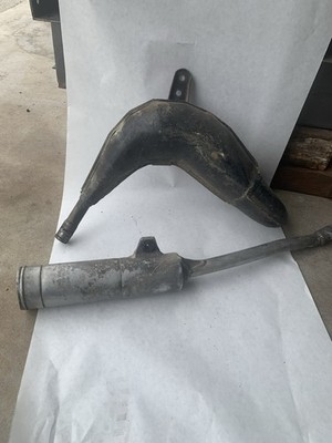Honda Oem Cr80 Pipe And Muffler With A Few Small Dents