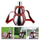 1 Satz tragbarer Weinkessel aus Edelstahl mit Schutzhülle (zufällige Farbe)