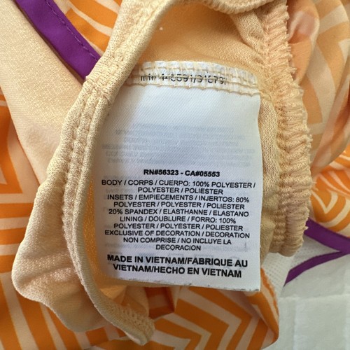 Nike Dri FIT Womens Running Shorts Large Tempo Orange Purple Chevron Athletic - Picture 6 of 10