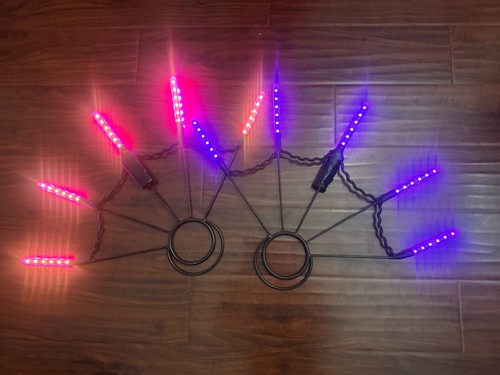 Light toys Pyroterra LED Fans Pair with charger remote and carry case GREAT 
