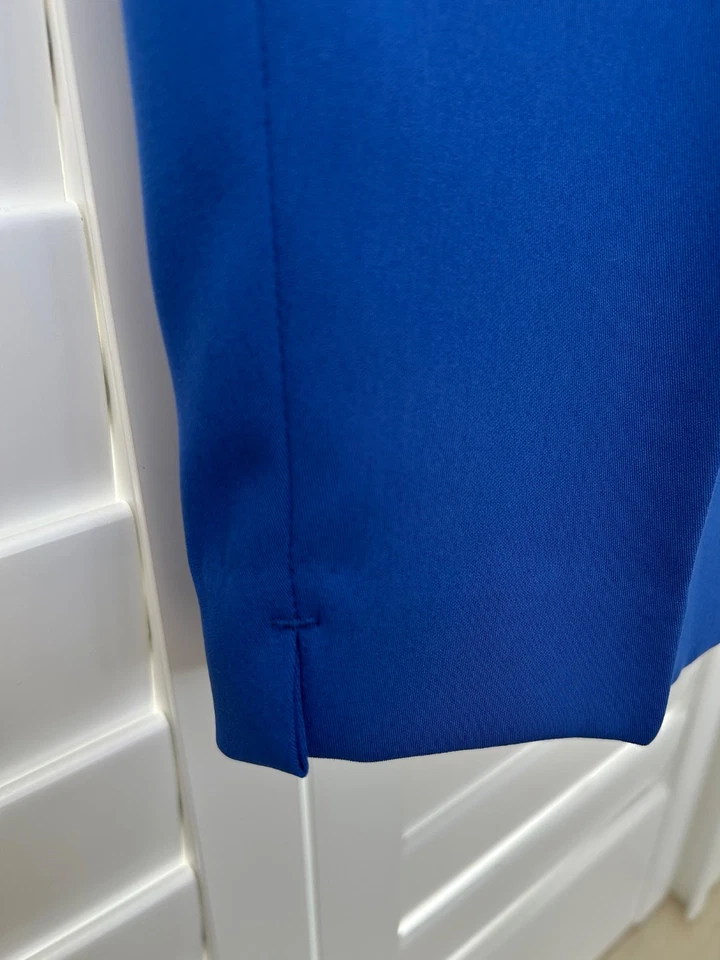 Boden Melina Paperbag ankle grazer cropped colbalt blue trousers with belt 12 R - Image 3 of 4