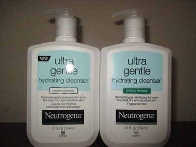 2x Neutrogena Ultra Gentle Hydrating Cleanser Creamy Formula 12oz