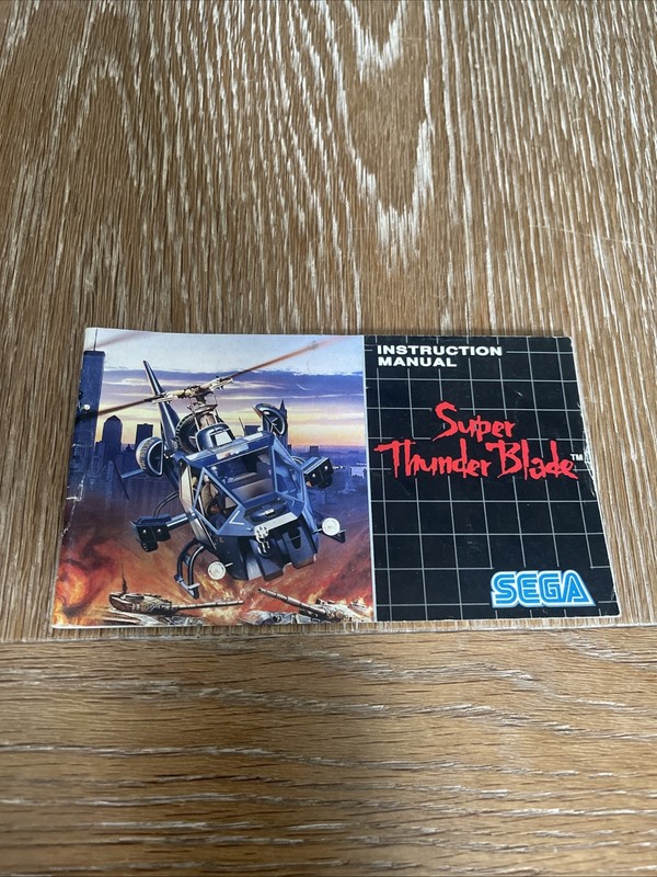 SUPER THUNDER BLADE SEGA MEGA DRIVE Manual Only