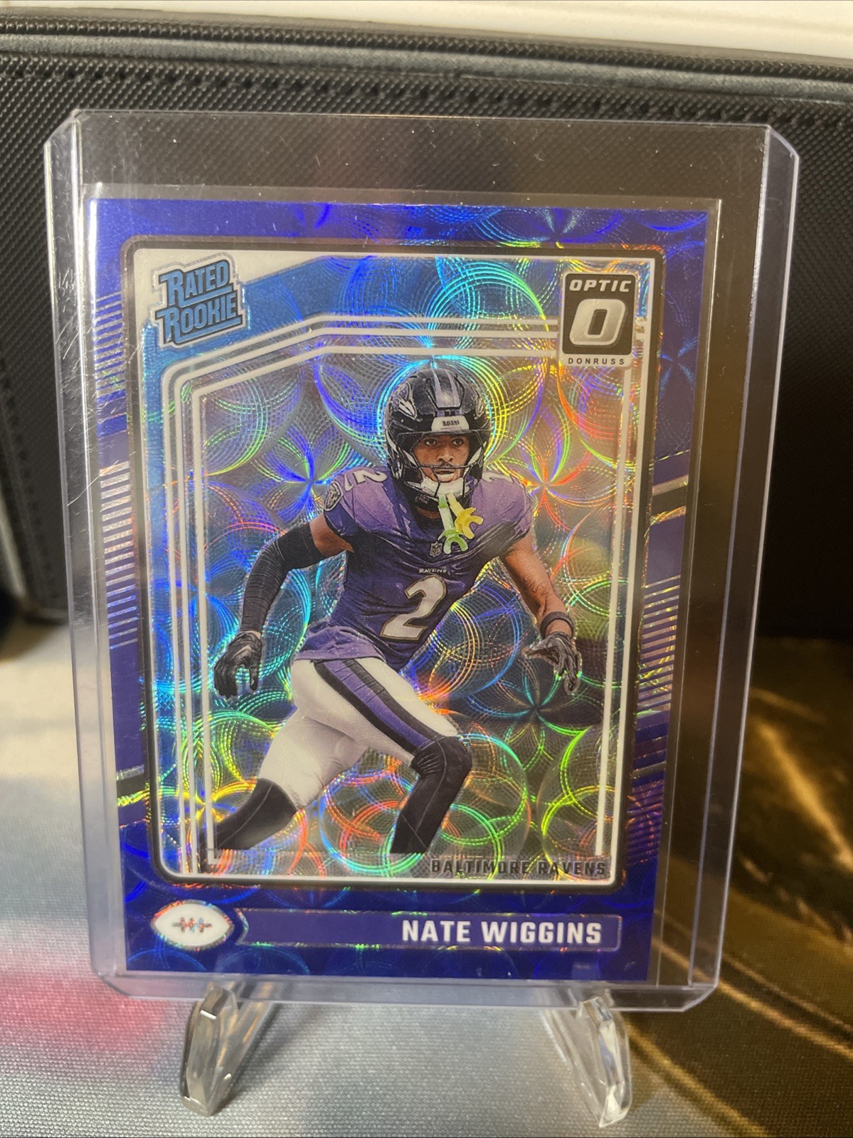 2024 Panini Donruss Optic Rated Rookie Nate Wiggins #281 Blue Scope (RC)