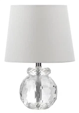 Lighting Collection Eunice Modern Glam Clear Crystal 13-inch Bedroom Living R...