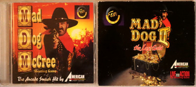 MAD DOG MCCREE SHOOTING GAME LOT I & II LOST GOLD COMPLETE (PC CD-ROM) VTG