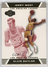 2007-08 Topps Co-Signers Gold Red 106/109 Elgin Baylor Jerry West #49 HOF 6o3