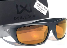 NEW Wiley X OMEGA Matte Black Captivate POLARIZED Bronze Mirror Sunglass 2408Z