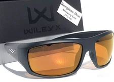 NEW Wiley X OMEGA Matte Black CAPTIVATE POLARIZED Bronze Mirror Sunglass 2408Z