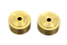 Brass Spark Plug Cool Fin Set fits Harley Davidson