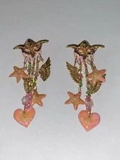 Lunch at The Ritz Earrings INFATUATION Carte Du Jour 1987