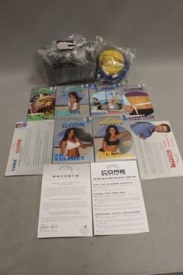 Gunnar Peterson's CORE Secrets DVDs + Fitness Ball & Pump Workout - New