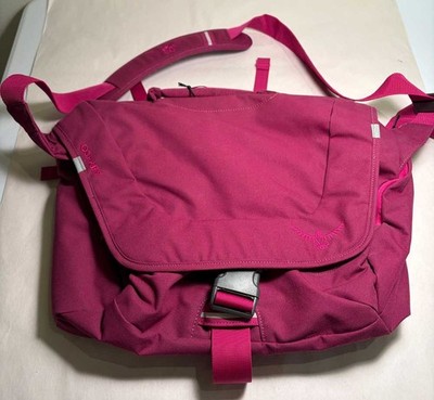 Osprey FlapJack Courier Messenger Crossbody Laptop Bag Fuchsia 16x13x4