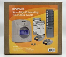 NEW uPUNCH Auto-Align Calculating Time Clock & Bundle (UB2300) - FACTORY SEALED