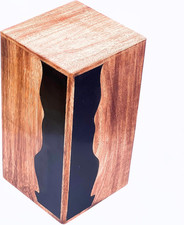 Handcrafted Wooden Urn Box for Ashes   Cremation Memorial Keepsake for Adults 