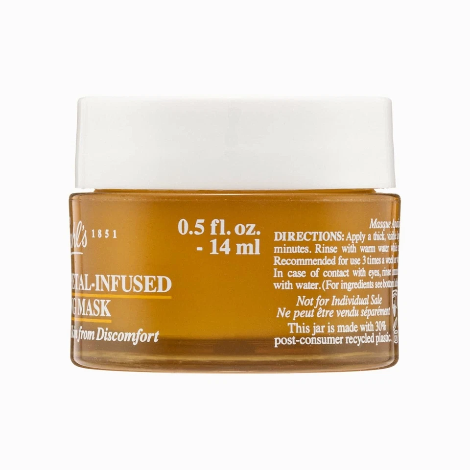 Máscara calmante con infusión de pétalos de caléndula Kiehl's 0,5 fl. OZ - 14 ml tamaño de viaje Foto 2 de 3