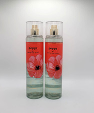 Bath Body Works Poppy Fine Fragrance Body Mist Spray 8 oz Set of 2