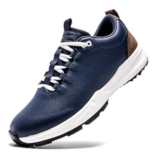 UOFEIY Men's Golf Shoes Professional Outdoor Water Resistant 10.5 Blue