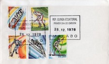 Equatorial Guinea 1978 PRE-WINTER OLYMPICS PLACID LAKE  80 Set (5) F.D.C.