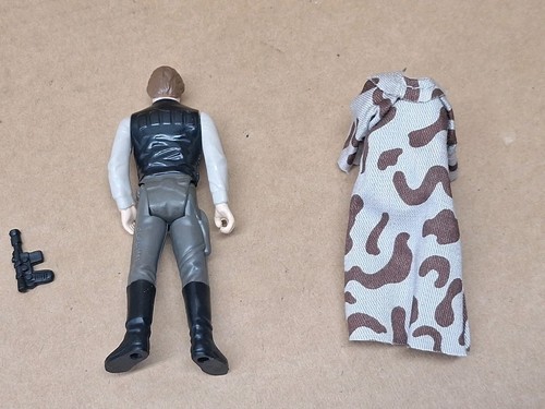 Vintage Star Wars Han Solo Endor Trench Coat Kenner 1984 - Picture 4 of 8